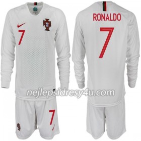 Fotbalový Dres Portugalsko RONALDO 7 Dětské Venkovní MS 2018 Dlouhý Rukáv
